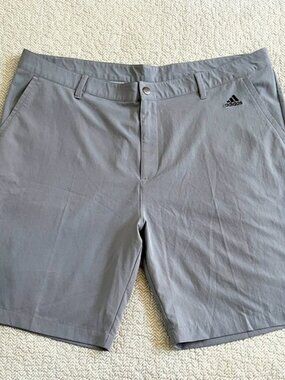 ADIDAS Mens Athletic Gray Golf Walking Shorts Size 40